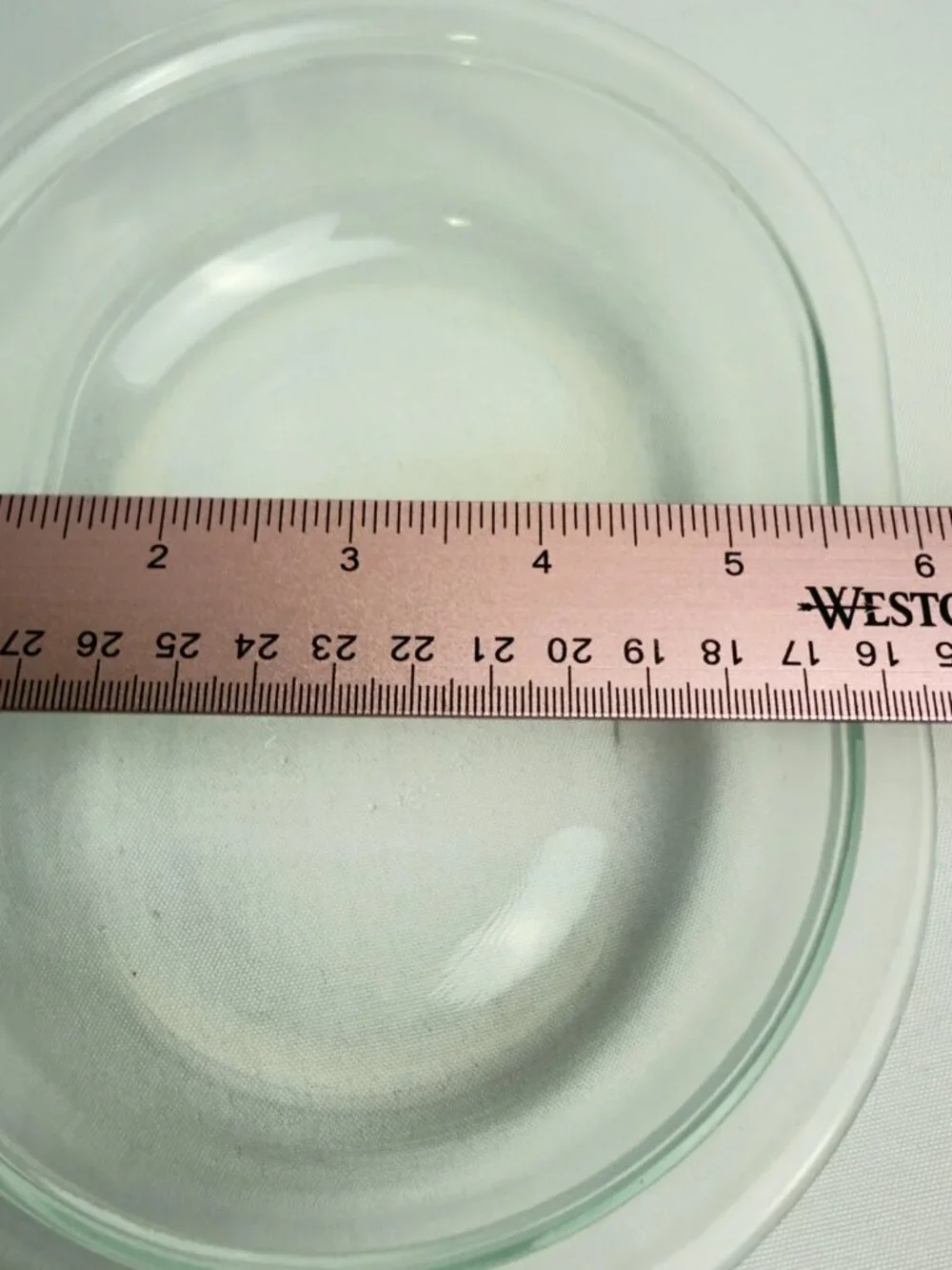 Pyrex Corning Clear Glass Oval Refrigerator Dish with Lid Vintage Kitchenware